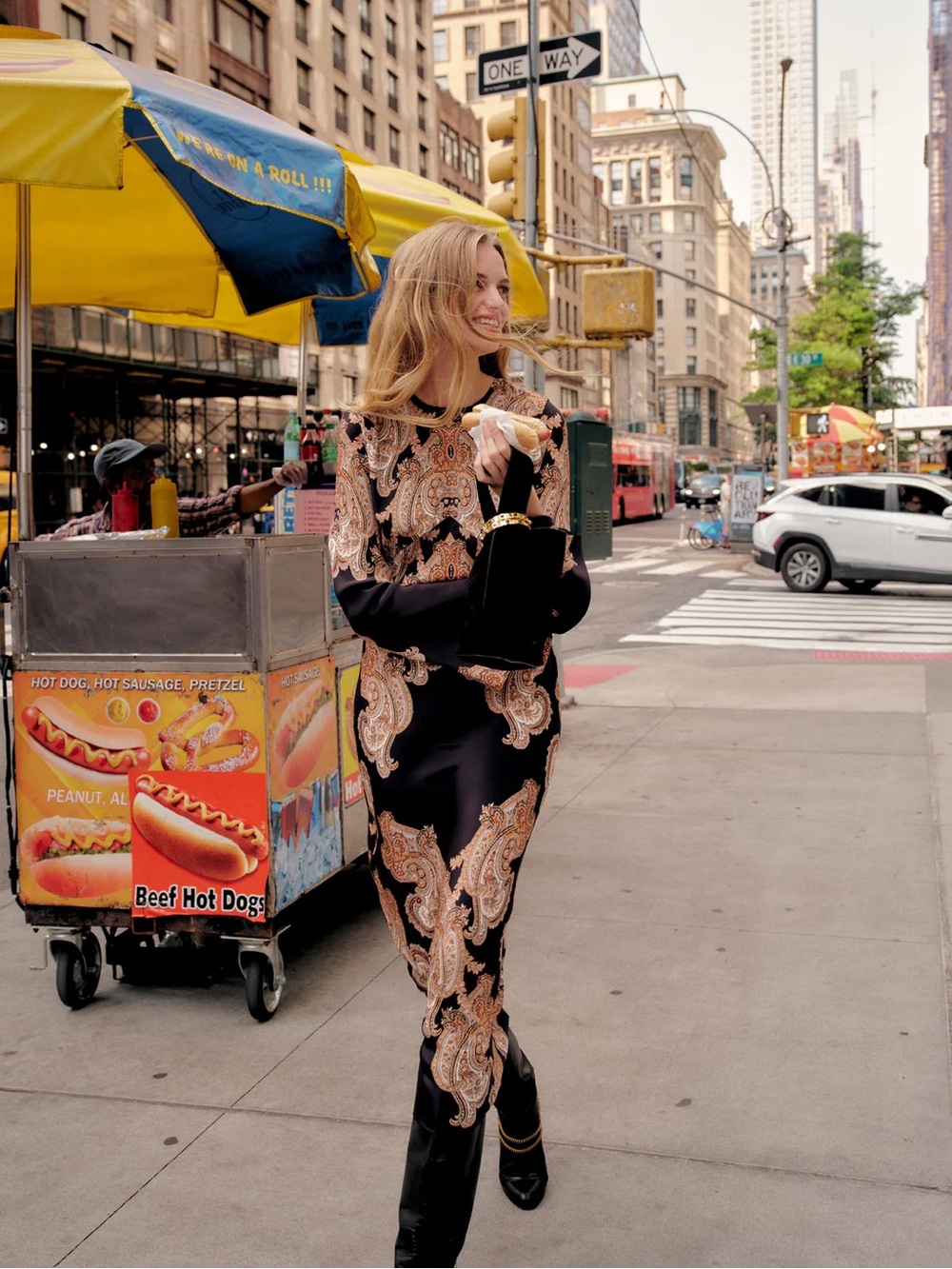 Veronica Beard Black Multi Paisley Print Dress